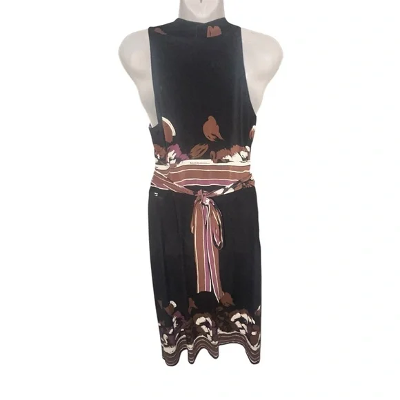 Jones New York Brown and Black Halter Sundress Sz 6 - Picture 5 of 9